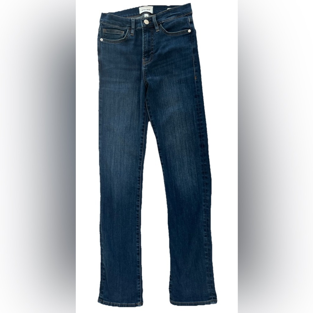 FRAME Blue Le High Straight Leg Stretch Denim Jeans‎ Women's 26 (0560)